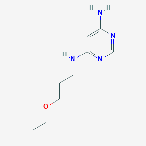 molecular formula C9H16N4O B1469902 N4-(3-ethoxypropyl)pyrimidine-4,6-diamine CAS No. 1492373-52-0