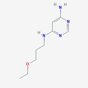 N4-(3-ethoxypropyl)pyrimidine-4,6-diamine