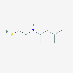 molecular formula C8H19NS B14699038 S-2-((1,3-Dimethylbutyl)amino)ethyl thiosulfate CAS No. 20640-02-2