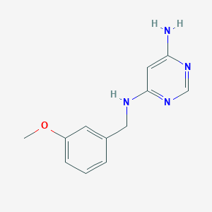 molecular formula C12H14N4O B1469904 N4-(3-methoxybenzyl)pyrimidine-4,6-diamine CAS No. 1469100-91-1