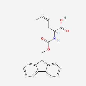 2-({[(9H-fluoren-9-yl)methoxy]carbonyl}amino)-5-methylhex-4-enoic acid