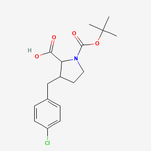 1-(tert-Butoxycarbonyl)-3-(4-chlorobenzyl)-2-pyrrolidinecarboxylic acid
