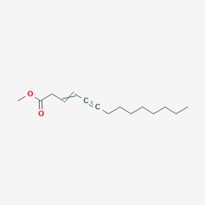 molecular formula C15H24O2 B14699097 Methyl tetradec-3-en-5-ynoate CAS No. 25091-20-7