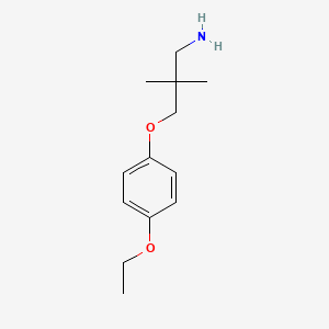 3-(4-Ethoxyphenoxy)-2,2-dimethylpropan-1-amine