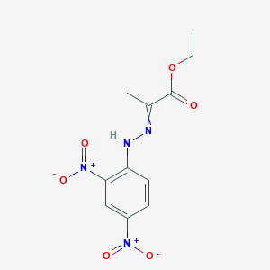molecular formula C11H12N4O6 B14699121 Ethyl 2-[2-(2,4-dinitrophenyl)hydrazinylidene]propanoate CAS No. 17767-38-3
