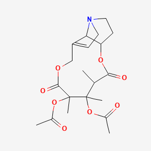 molecular formula C20H27NO8 B14699136 Diacetylmonocrotaline CAS No. 25490-68-0