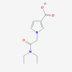 1-[(diethylcarbamoyl)methyl]-1H-pyrrole-3-carboxylic acid