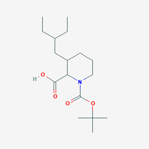 1-(tert-Butoxycarbonyl)-3-(2-ethylbutyl)-2-piperidinecarboxylic acid