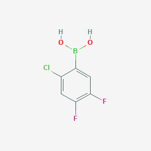 molecular formula C6H4BClF2O2 B1469935 2-Chloro-4,5-difluorophenylboronic acid CAS No. 1801916-39-1