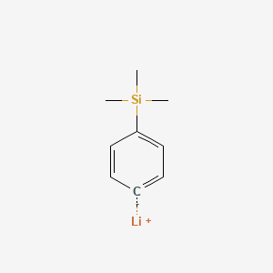 molecular formula C9H13LiSi B14699389 lithium;trimethyl(phenyl)silane CAS No. 17881-54-8