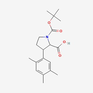 1-(tert-Butoxycarbonyl)-3-(2,4,5-trimethylphenyl)-2-pyrrolidinecarboxylic acid