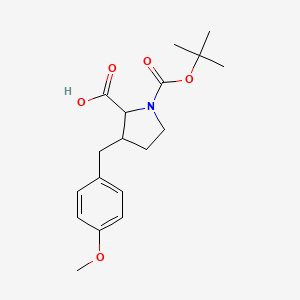 1-(tert-Butoxycarbonyl)-3-(4-methoxybenzyl)-2-pyrrolidinecarboxylic acid