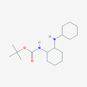 molecular formula C17H32N2O2 B1469960 tert-Butyl-2-(cyclohexylamino)cyclohexylcarbamate CAS No. 1824130-70-2