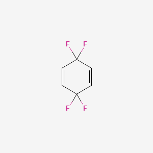 molecular formula C6H4F4 B14699778 3,3,6,6-Tetrafluorocyclohexa-1,4-diene CAS No. 22060-77-1