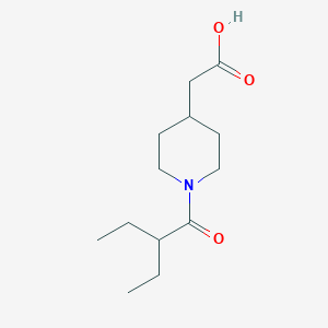 2-[1-(2-Ethylbutanoyl)piperidin-4-yl]acetic acid
