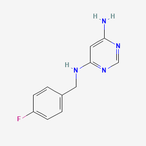 N4-(4-fluorobenzyl)pyrimidine-4,6-diamine
