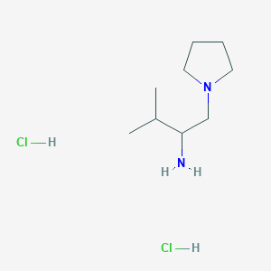3-Methyl-1-(pyrrolidin-1-yl)butan-2-amine dihydrochloride