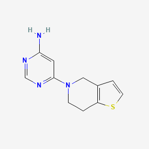 6-(6,7-dihydrothieno[3,2-c]pyridin-5(4H)-yl)pyrimidin-4-amine