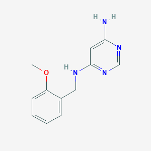 molecular formula C12H14N4O B1469991 N4-(2-methoxybenzyl)pyrimidine-4,6-diamine CAS No. 1478654-53-3