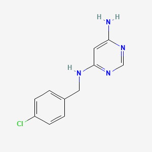N4-(4-chlorobenzyl)pyrimidine-4,6-diamine