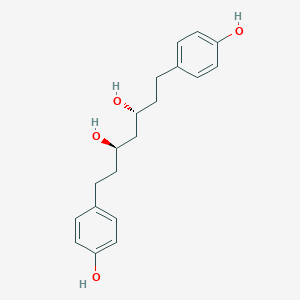 molecular formula C19H24O4 B147000 (3R,5R)-1,7-Bis(4-hydroxyphenyl)-3,5-heptanediol CAS No. 408324-76-5
