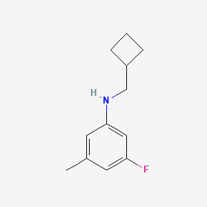 N-(Cyclobutylmethyl)-3-fluoro-5-methylaniline