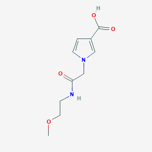 molecular formula C10H14N2O4 B1470007 1-{[(2-methoxyethyl)carbamoyl]methyl}-1H-pyrrole-3-carboxylic acid CAS No. 1510251-69-0