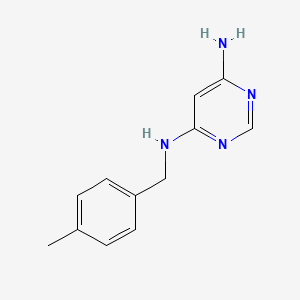 molecular formula C12H14N4 B1470008 N4-(4-methylbenzyl)pyrimidine-4,6-diamine CAS No. 105475-41-0