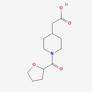 2-[1-(Oxolane-2-carbonyl)piperidin-4-yl]acetic acid
