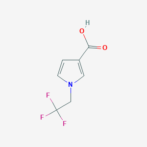 molecular formula C7H6F3NO2 B1470011 1-(2,2,2-trifluoroethyl)-1H-pyrrole-3-carboxylic acid CAS No. 1515966-35-4