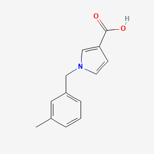 molecular formula C13H13NO2 B1470013 1-[(3-methylphenyl)methyl]-1H-pyrrole-3-carboxylic acid CAS No. 1539938-64-1