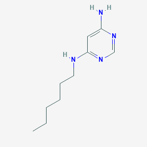 molecular formula C10H18N4 B1470020 N4-hexylpyrimidine-4,6-diamine CAS No. 99977-44-3