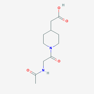 2-(1-(Acetylglycyl)piperidin-4-yl)acetic acid