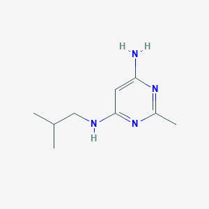 molecular formula C9H16N4 B1470032 N4-isobutyl-2-methylpyrimidine-4,6-diamine CAS No. 99182-26-0