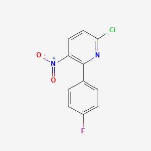 molecular formula C11H6ClFN2O2 B1470035 6-Chloro-2-(4-fluorophenyl)-3-nitropyridine CAS No. 1521169-86-7