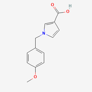 molecular formula C13H13NO3 B1470037 1-(4-methoxybenzyl)-1H-pyrrole-3-carboxylic acid CAS No. 1508844-66-3