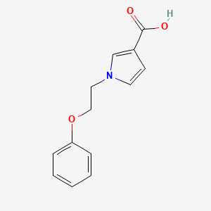 molecular formula C13H13NO3 B1470039 1-(2-phenoxyethyl)-1H-pyrrole-3-carboxylic acid CAS No. 1514785-12-6
