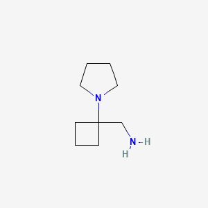 [1-(Pyrrolidin-1-yl)cyclobutyl]methanamine