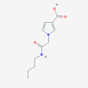 molecular formula C11H16N2O3 B1470046 1-[(butylcarbamoyl)methyl]-1H-pyrrole-3-carboxylic acid CAS No. 1513281-80-5