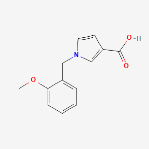 molecular formula C13H13NO3 B1470048 1-(2-methoxybenzyl)-1H-pyrrole-3-carboxylic acid CAS No. 1509273-85-1
