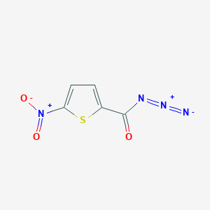 molecular formula C5H2N4O3S B14700621 5-Nitrothiophene-2-carbonyl azide CAS No. 14733-54-1