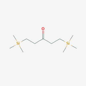 molecular formula C11H26OSi2 B14700747 3-Pentanone, 1,5-bis(trimethylsilyl)- CAS No. 18053-95-7