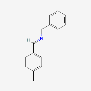 molecular formula C15H15N B14700779 (p-Methylbenzylidene)-benzyl-amine CAS No. 24431-15-0