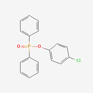 molecular formula C18H14ClO2P B14700817 Phosphinic acid, diphenyl-, 4-chlorophenyl ester CAS No. 21713-55-3