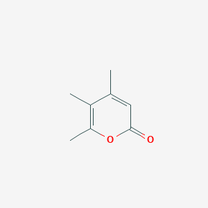 molecular formula C8H10O2 B14700836 4,5,6-Trimethyl-2H-pyran-2-one CAS No. 14818-31-6