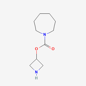 molecular formula C10H18N2O2 B1470085 Azetidin-3-yl azepane-1-carboxylate CAS No. 1526017-69-5