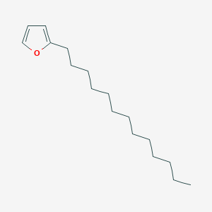 molecular formula C17H30O B14700862 2-Tridecylfuran CAS No. 25346-22-9