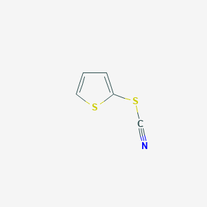 molecular formula C5H3NS2 B14700873 Thiocyanic acid, 2-thienyl ester CAS No. 22552-32-5