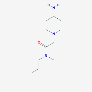 B1470089 2-(4-aminopiperidin-1-yl)-N-butyl-N-methylacetamide CAS No. 1542666-41-0