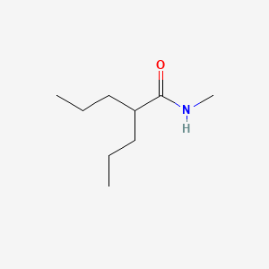 molecular formula C9H19NO B14700932 Valeramide, N-methyl-2-propyl- CAS No. 20406-74-0